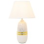 Lampada da tavolo Alexandra House Living Bianco Argentato Ceramica 60 W 13 x 38 x 13 cm