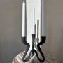 Candelabro Alexandra House Living Grigio Alluminio 18 x 17 x 21 cm