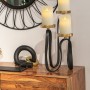 Candelabro Alexandra House Living Nero Alluminio