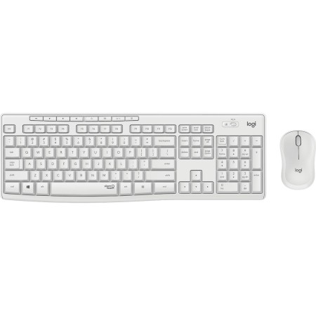 Tastiera e Mouse Wireless Logitech 920-009819 Qwertz Tedesco Bianco Tedesco QWERTZ