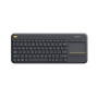 Tastiera Logitech 920-007145 Inglese EEUU Nero QWERTY