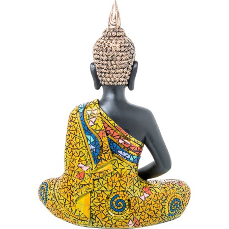 Statua Decorativa Alexandra House Living Multicolore Plastica Buddha 29 x 17 x 41 cm