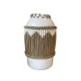 Vaso Romimex Bianco Naturale Ceramica Fibra naturale 27 x 40 x 27 cm