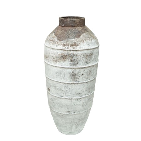 Vaso Romimex Bianco Marrone Terracotta 45 x 100 x 45 cm