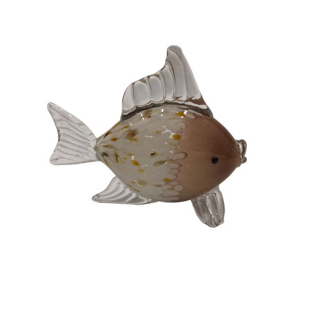 Statua Decorativa Romimex Marrone Vetro Pesce 25 x 10 x 20 cm