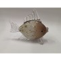 Statua Decorativa Romimex Marrone Vetro Pesce 25 x 10 x 20 cm