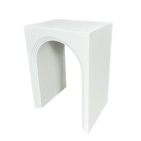 Tavolo aggiuntivo Romimex Bianco Legno MDF 40 x 55 x 30 cm