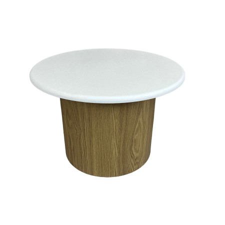 Tavolo aggiuntivo Romimex Bianco Naturale Legno MDF 60 x 41 x 60 cm