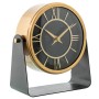 Orologio da Tavolo Alexandra House Living Nero Dorato Metallo 20 x 17 x 8 cm