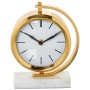 Orologio da Tavolo Alexandra House Living Bianco Dorato Metallo Marmo 20 x 16 x 5 cm