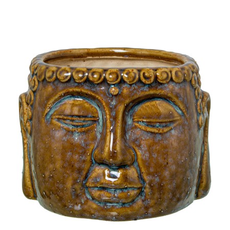 Vaso Alexandra House Living Marrone Ceramica Buddha 15 x 11 x 14 cm