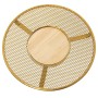 Sottopentola Alexandra House Living Dorato Legno Metallo Griglia 20 x 2 x 20 cm