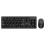 Tastiera e Mouse Wireless Philips SPT6307BL/16 Qwerty in Spagnolo Nero Inglese