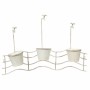 Vaso per ringhiera Alexandra House Living Bianco Ferro 23 x 69 x 95 cm