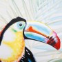 Quadro Alexandra House Living Toucan Tela Legno di abete 120 x 3 x 90 cm