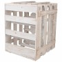 Portabottiglie Alexandra House Living Naturale Legno di abete 43 x 32 x 33 cm 9 bottiglie Scatola