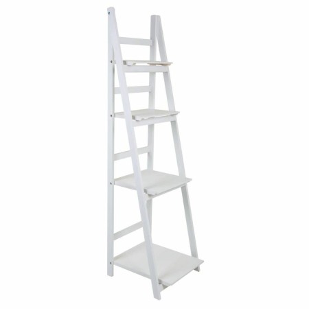 Scaffale Alexandra House Living Bianco Legno di paulownia Legno MDF 38 x 150 x 41 cm Scala