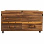 Portabottiglie Alexandra House Living Naturale Legno di abete 60 x 55 x 100 cm