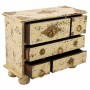 Scatola-Portagioie Alexandra House Living Crema Legno di mango 10 x 19 x 24 cm 5 cassetti