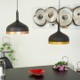 Lampadario Alexandra House Living Nero Rame