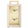 Orologio da Tavolo Alexandra House Living Ottone Vetro Ferro Legno di mango 9 x 30 x 15 cm