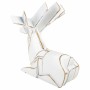 Statua Decorativa Alexandra House Living Bianco Poliresina Cervo 24 x 27 x 26 cm