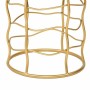 Sgabello Alexandra House Living Oro Metallo Spugna Legno MDF Tessuto 36 x 46 x 36 cm