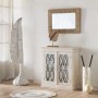 Statua Decorativa Alexandra House Living Bianco Magnesio Foglio 38 x 180 x 38 cm