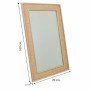 Specchio da parete Alexandra House Living Naturale Legno MDF 100 x 2 x 70 cm