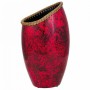 Vaso Alexandra House Living Nero Rosso Ceramica 17 x 48 x 28 cm