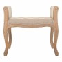 Panca Alexandra House Living Crema Legno d'albero della gomma 48 x 60 x 71 cm