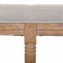 Panca Alexandra House Living Crema Legno d'albero della gomma 41 x 48 x 122 cm