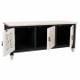 Mobile Aggiuntivo Alexandra House Living Bianco Nero Legno di abete Legno MDF 40 x 46 x 105 cm