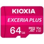 Scheda Di Memoria Micro SD con Adattatore Kioxia Exceria Plus Rosa Classe 10 UHS-I U3