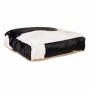 Cuscino Alexandra House Living Bianco Nero Pelle 10 x 48 x 48 cm