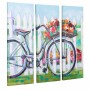 Quadro Alexandra House Living Bike Tela Legno di abete 90 x 3 x 30 cm