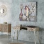 Quadro Alexandra House Living Tela Legno di abete 100 x 3 x 100 cm