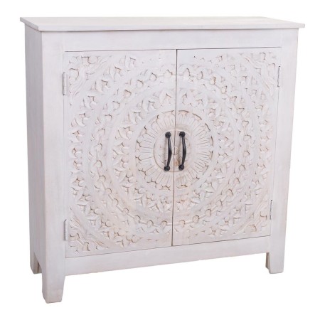 Console Alexandra House Living Bianco Legno di mango 33 x 90 x 90 cm