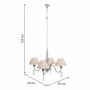 Lampadario Alexandra House Living Bianco Grigio