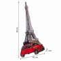 Placca da Parete Alexandra House Living Ferro Torre Eiffel 80 x 1 x 43 cm