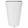 Vaso Alexandra House Living Bianco Ferro Rattan Plastica 28 x 40 x 28 cm