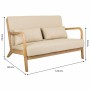 Divano Alexandra House Living Crema 85 x 74 x 122 cm