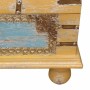 Baule Alexandra House Living Giallo Azzurro Legno di mango 28 x 27 x 50 cm Stile artigianale