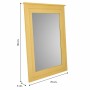 Specchio da parete Alexandra House Living Giallo Vetro Legno di abete 3 x 90 x 70 cm