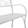 Panca Alexandra House Living Bianco Ferro 53 x 91 x 153 cm