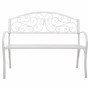 Panca Alexandra House Living Bianco Ferro 53 x 91 x 153 cm