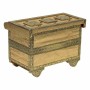 Scatola-Portagioie Alexandra House Living Dorato Alluminio Legno MDF 17 x 13 x 27 cm