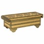 Scatola-Portagioie Alexandra House Living Dorato Alluminio Legno MDF 14 x 12 x 32 cm