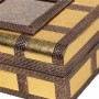 Scatola-Portagioie Alexandra House Living Dorato Alluminio Legno MDF 20 x 7 x 27 cm