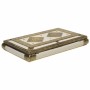 Scatola-Portagioie Alexandra House Living Bianco Alluminio Legno MDF 25 x 6 x 38 cm